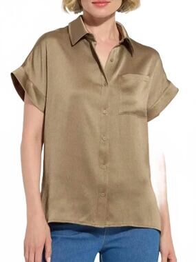 NEW LYSSE telma dolman sleeve shirt in khaki